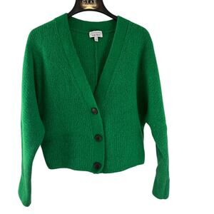 Stockholm Atelier & Other Stores Wool Yak Blend Green Cardigan Sweater Small